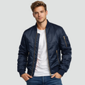 Men's Bomber Jacket With Zip Pockets