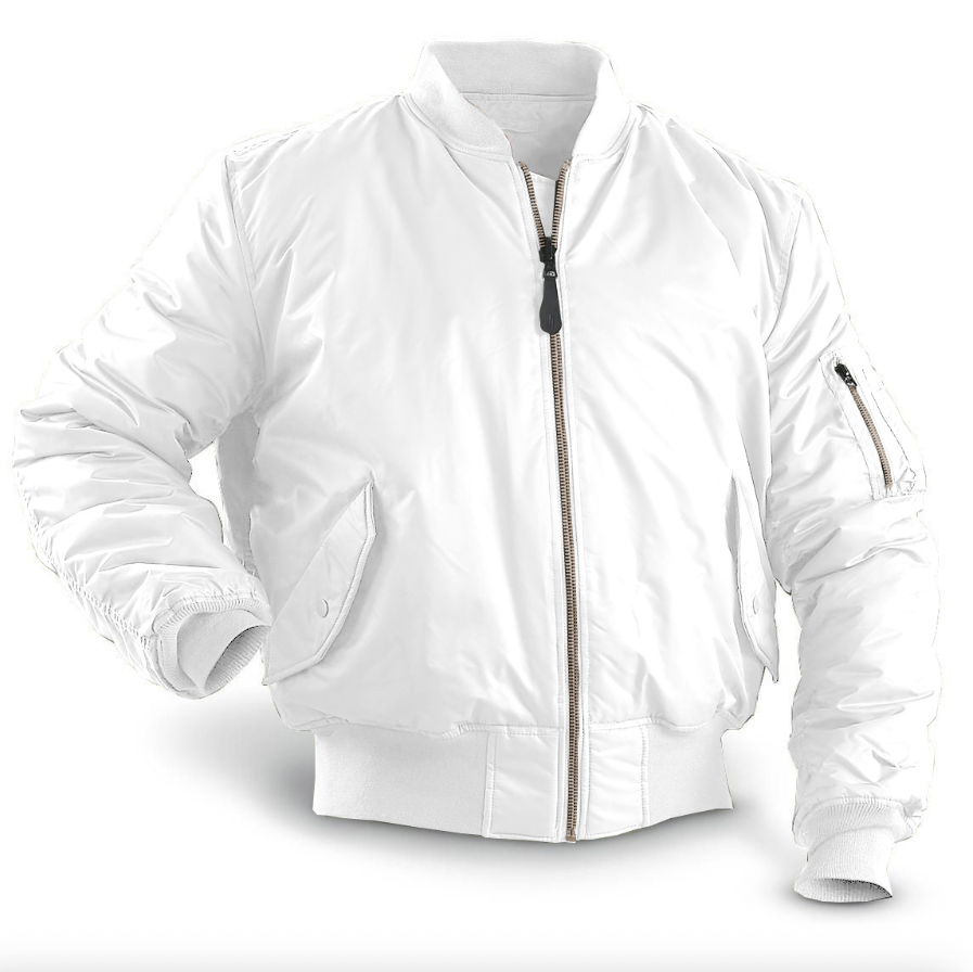 Men's Bomber Jacket With Zip Pockets
