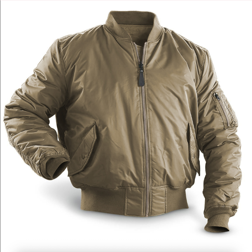 Men's Bomber Jacket With Zip Pockets
