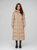 Women Long Hooded Puffer Jacket