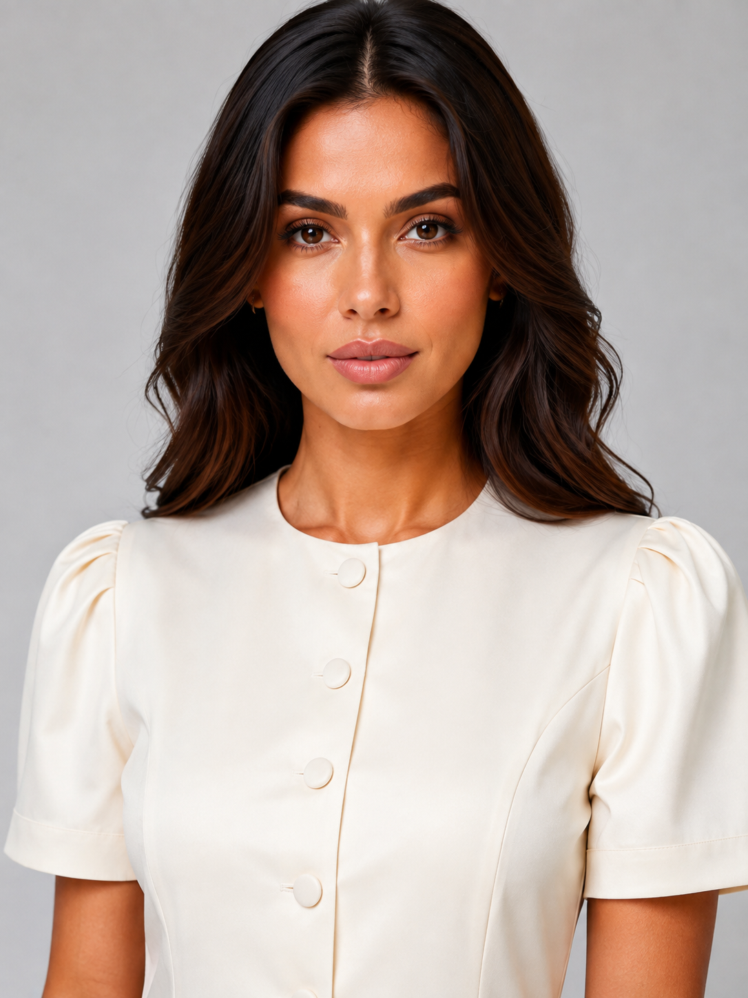 Women Cream Tailored Wide Leg Trouser Suit Set
