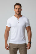 Men's Henley Muscle Fit T-Shirt